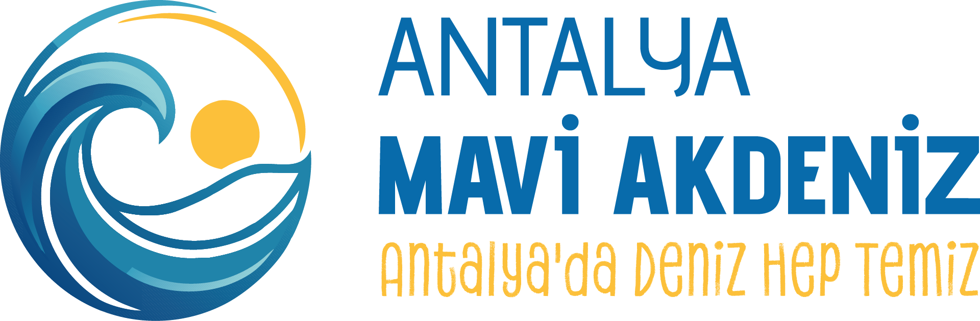 Yatay · Büyük Sloganlı — Antalya Mavi Akdeniz İnisiyatifi